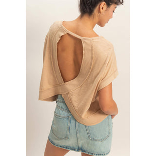 Cross Detail Open Back Top