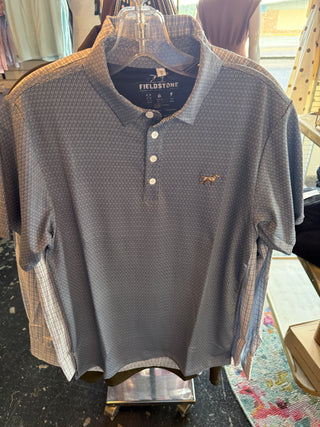 Fieldstone Diamond Polo Navy