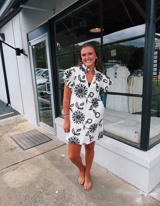 THML Embroidered Floral Dress XS