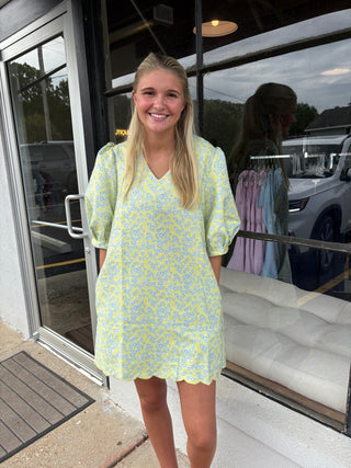 Daisy Scallop Dress