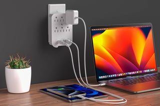 USB PD 20W 6 Outlets Surge Protector - Retail Pack