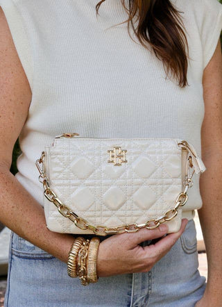 Jace Crossbody IVORY PATENT LQ