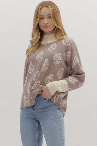 Mocha Botanical Sweater
