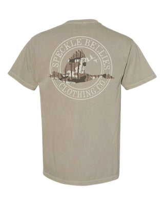Speckle Bellies Down South Camo Circle Logo