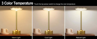 LED Table Lamp – Touch Control, Dimmable, Rechargeable