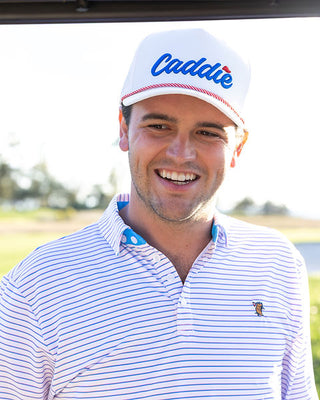 Caddie Range Polo Pink/Blue