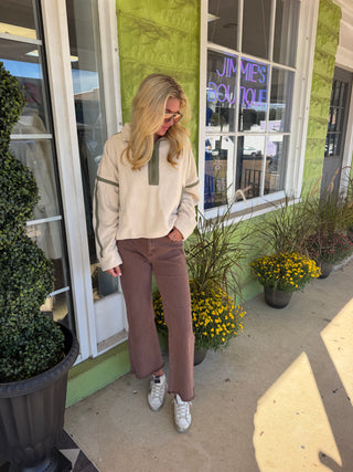 Ivory Fleece Pullover