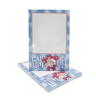Red & Blue Fins Up Notepad