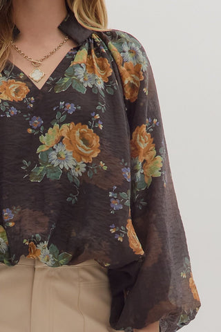 Fall Floral Top