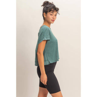 Cross Detail Open Back Top