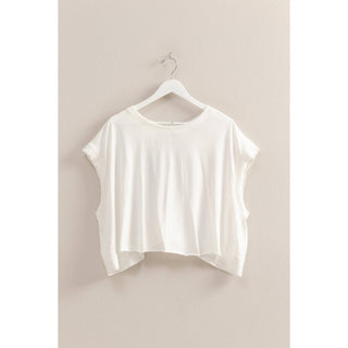 Boxy Crew Neck Top