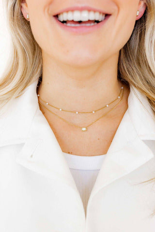 Necklace - Dabney Pearl Gold