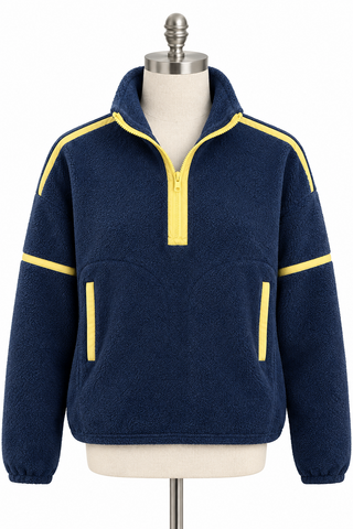 Navy Fleece Pullover
