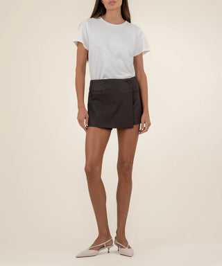 Kut from the Kloth Carlie Coated Wrap Skort