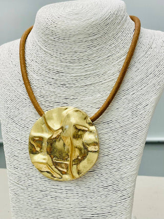 Palmer Cord Necklace Camel