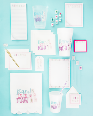 Bam Let's Mahj Mahjong Sticky Notes 3×3 inches