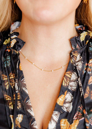 Necklace - Dabney Pearl Gold