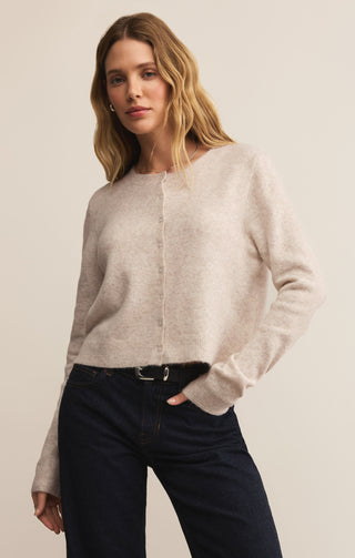 Z Supply Medina Cardigan Light Oatmeal Heather