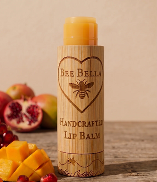 Bee Bella  Pomegranate and Mango Beeswax Lip Balm