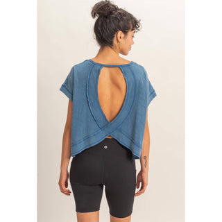 Cross Detail Open Back Top