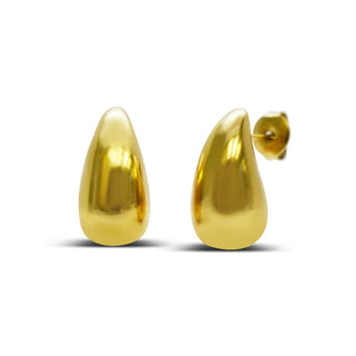 ISLA Water Droplet Stud Earrings Gold