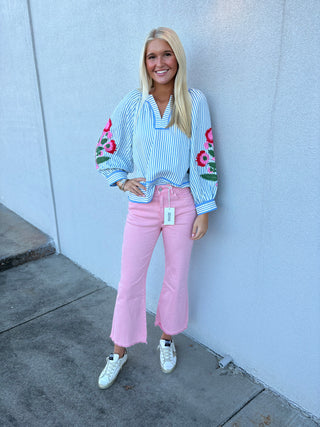 Bluebell Striped Top