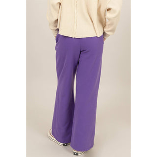 Mid-Rise Drawstring Wide Leg Pants