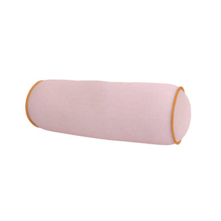 Laura Park Blush Pink Velvet Bolster Pillow