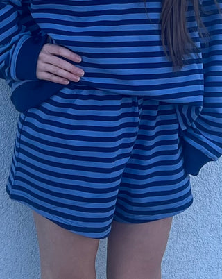 Navy/Blue Candy Stripe Lounge Bottoms