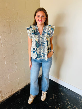 Goldie Ruffle Sleeve Top