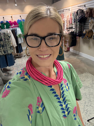 Fab Layer Necklace (pink)