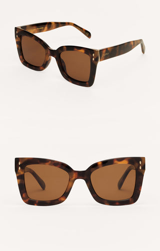 Confidential Brown Tortoise- Brown Polarized