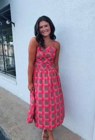 Weekend Midi Dress Coral