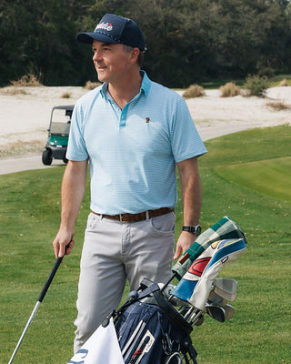 Caddie Fairway Polo Blue