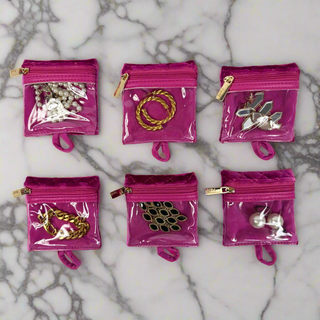 Getaway Jewelry Case - Fuchsia Velvet