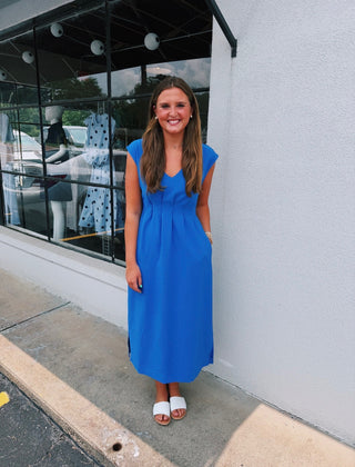 Cobalt Midi Dress