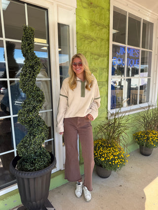 Ivory Fleece Pullover