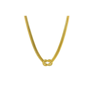 ISLA Everyday Chain Necklace - "Knotty" Snake - Gold