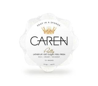 Caren Pretty Soap in a Sponge- 3.5 oz