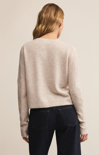 Z Supply Medina Cardigan Light Oatmeal Heather