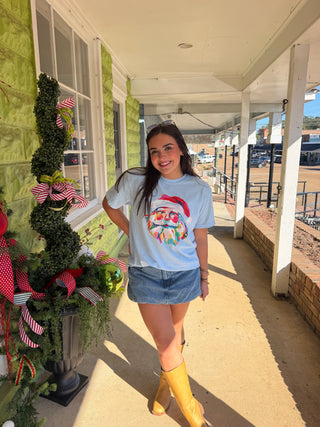 Watercolor Santa Tee