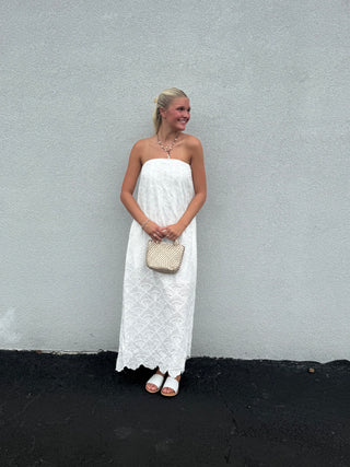 White Eyelet Dress