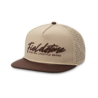 Fieldstone Brown Bill Logo Performance Hat