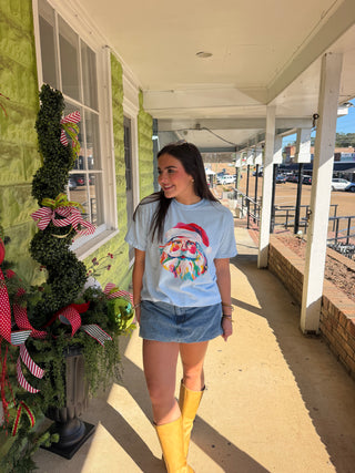 Watercolor Santa Tee