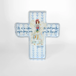 Lauren Dunn ANGELS TO WATCH OVER US ACRYLIC CROSS
