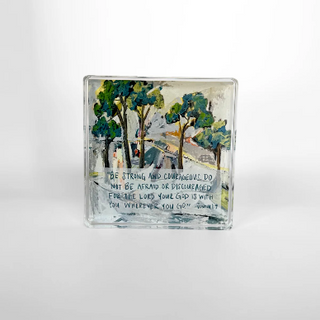 Lauren Dunn JOSHUA 1:9 ACRYLIC SCRIPTURE BLOCK