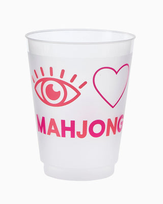 I Heart Mahjong Frosted Cup