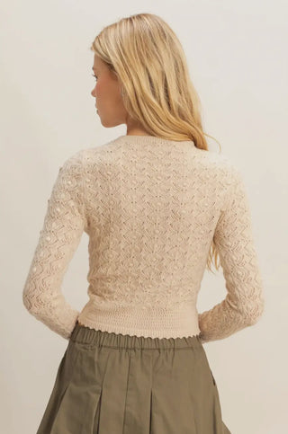 Pointelle Knit Sweater