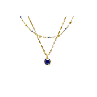 Isla “Here's the Skinny” 2 Pack Necklace - Enamel Necklaces - Bella Blues Gold