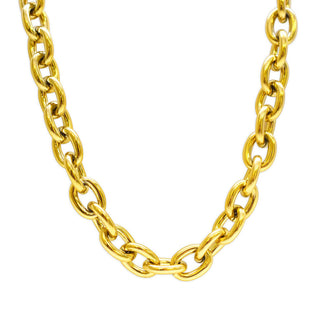 ISLA Everyday Chain Necklace - Bold Oval Link Gold